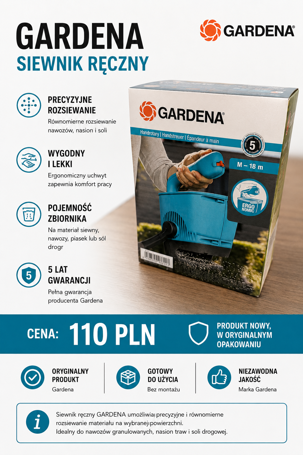 Siewnik Gardena mały